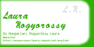 laura mogyorossy business card