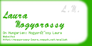 laura mogyorossy business card